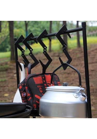 Çok Fonksiyonlu S-şekil Kamp Asılı Kanca Askı Demir S Askı Yürüyüş Pot Tava Tutucu Sırt Çantasıyla Piknik İçin 001