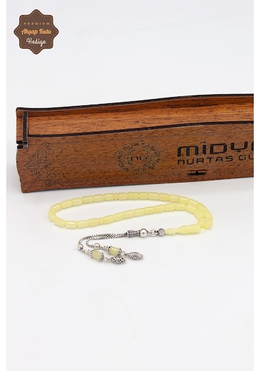 Gümüş Püsküllü Minik Boy Kapsül Kesim Ukrayna Damla Kehribar Tesbih 201024758