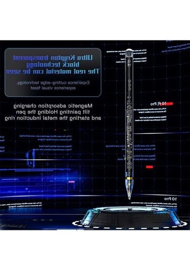 Pazly 2018-2023 İpad Uyumlu İçin Pencil 1./2. Nesil Şarjlı Stylus, Uzun Pil Ömrü, Uv Şeffaf