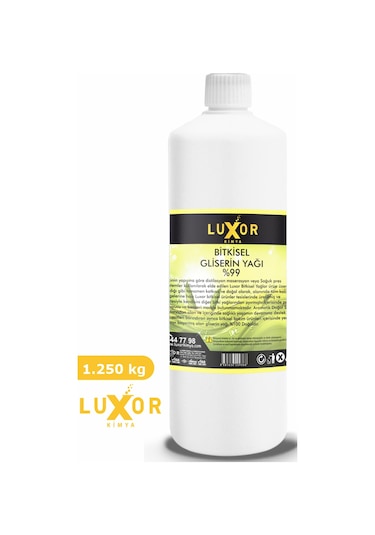 Luxor Kimya Bitkisel %99.9 Gliserin Yağı 1 KG