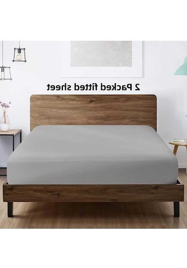 Trendooze Yeşil022 Gri Yatak Çarşafı Yumuşak Nefes Alabilir Tüm Mevsimler Kullanım Açık Gri Açık Gri