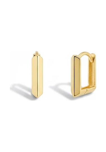 14 Ayar Altın Kare Küpe 1184 Gold