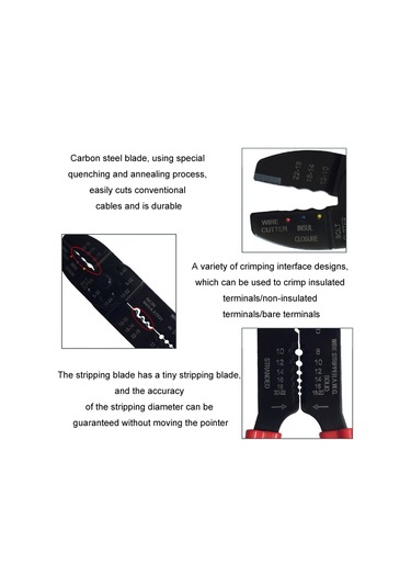 Sones Çok İşlevli Kablo Soyma Manuel Sıkma Pensesi Hs-313