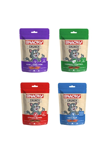 Snacky Karışık Yetişkin Kedi Ödül Maması 4 x 60 G