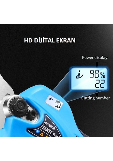 Suca Sc 8608A Led Ekranlı Akülü Budama Makası 32 Mm