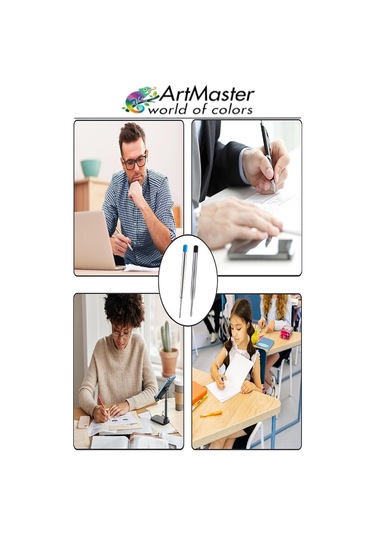 Tükenmez Kalem Yedeği Mavi 5 Adet Metal Tükenmez Kalem İçi Mavi Yedek Tükenmez Ofis Jel Kalem İçi Kalem İçi Okul Mavi