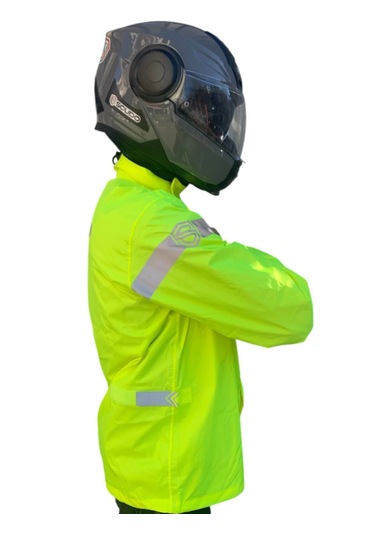 Scudo Peru Sarı Üst Motosiklet Yağmurluğu L