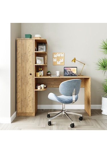 Roma Raflı Çalışma Masası , Çalışma Ofis Masası Sol Atlantik Çam