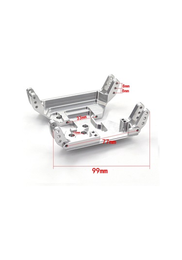 Samdoo Alüminyum Vites Kutusuna Tutucu Gümüş - Bjm104 Axial Capra 1.9 Utb Axı03004 Axı03022 Uyumlu