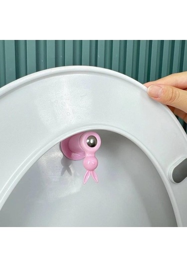 Trendooze Homyl Tuvalet Oturağı Minderi, Pratik Sabitleyici, Pembe Pembe