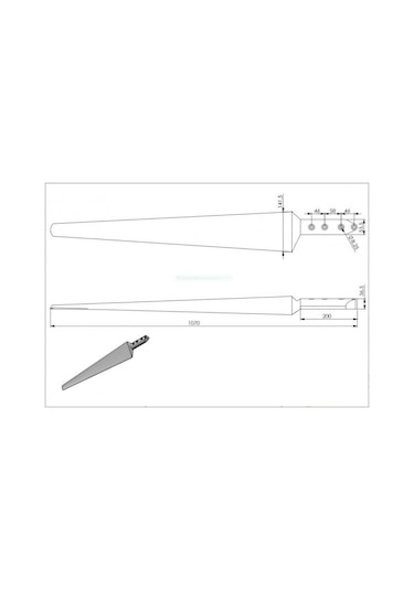İstabreeze 107 Cm Kompozit Beyaz Kanat - 5 Adet