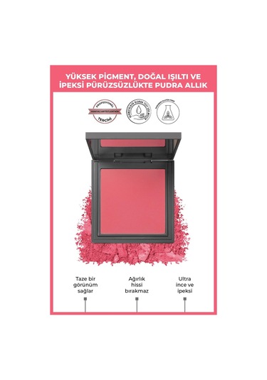 Alix Avien İpeksi Allık - Powder Blush 110 Passionate Pink