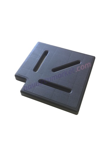 20 Cm Taşma Izgarası Köşe Parçası 90 Siyah