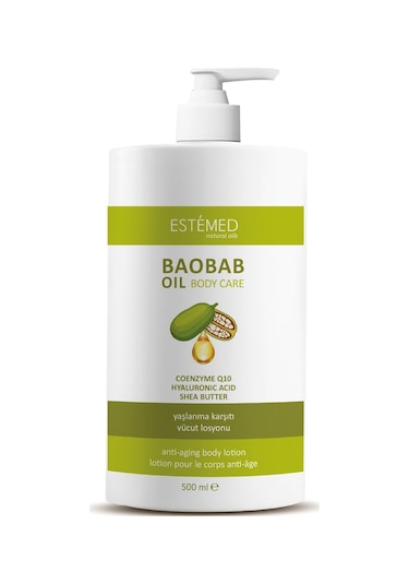 Estemed Yaşlanma Karşıtı Vücut Losyonu & Baobab Anti-aging Moisturizing Body Lotion 500 Ml