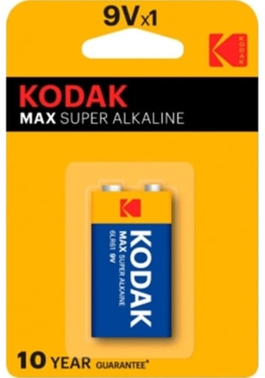 Kodak Max Alkalin Pil 9 Volt