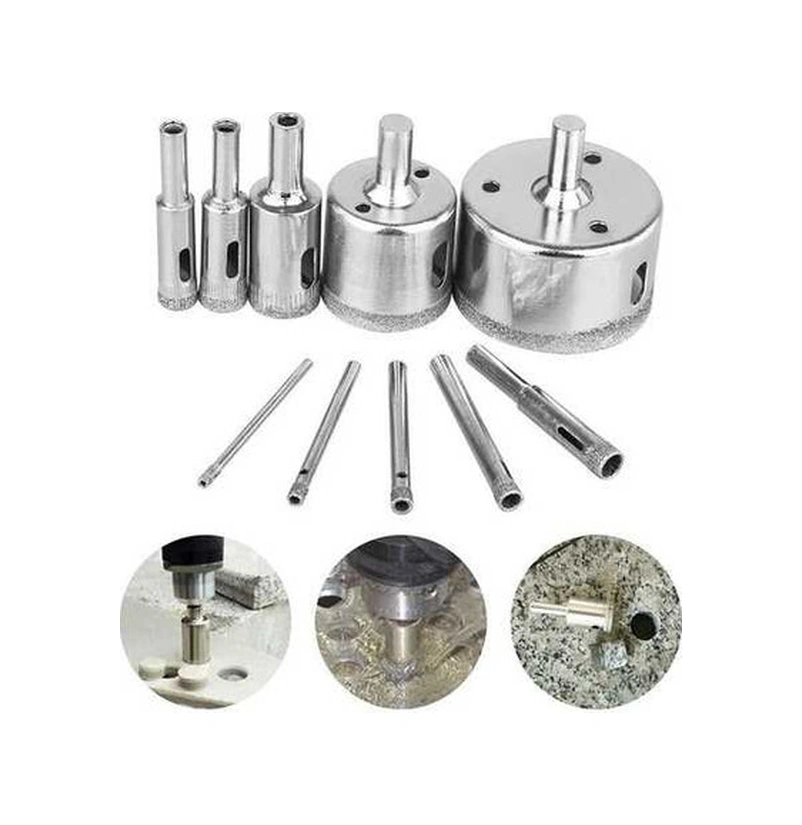 Tongxida 10 Adet Yıkanabilir Elmas Delik Testere, 3-50mm Matkap Ucu Delik Tesisi