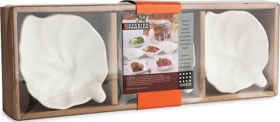 Good Sale Seramik Sosluklar 100x90 Mm 3'lü Set. 11279708 Beyaz