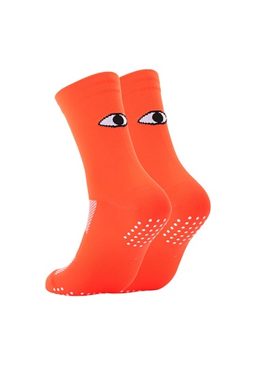 Turuncu Su Erkek Kadın Orta Bidon Hareket Çorapları Aşınmaya Dayanıklı Sürüş Bisiklet Koşu Turuncu