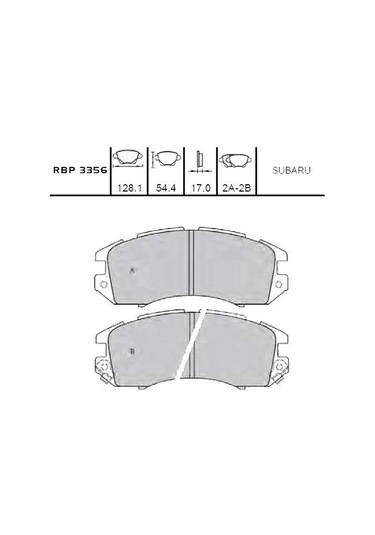 Impreza 92-00 Ön Fren Balatası Rbp-3356