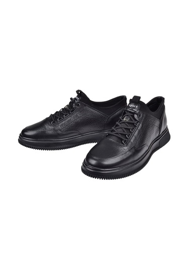 Voyager Hakiki Deri Ağız Kısmı Likralı Erkek Ayakkabı Voy-6431 Siyah Siyah Voyager Hakiki Deri Ağız Kısmı Likralı Erkek Ayakkabı Voy-6431 Siyah Siyah