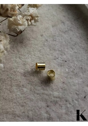 Klipsa Jewelry Bijuteri İçin Kıskaçlı Crimpler 18k Gold 100 Adet 191957691