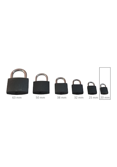 Adilon Asma Kilit, 20 Mm Gri
