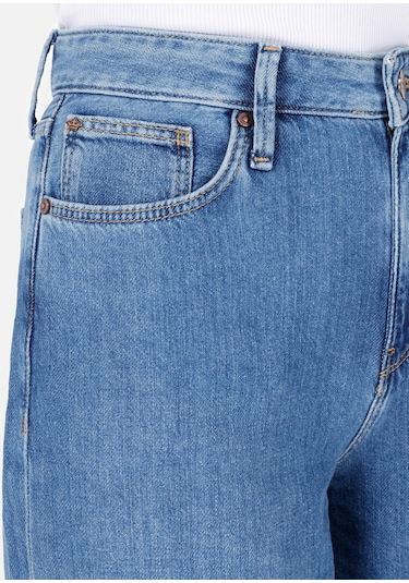 Colins 970 Berry Normal Kesim Yüksek Bel Geniş Paça Kadın Pantolon Cl1069217 Denim