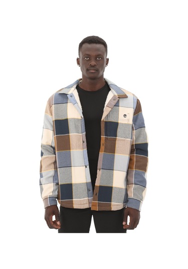 Timberland Sherpa Lined Plaid Overshirt Erkek Ceket Tb0a6ux2eı21 Beyaz