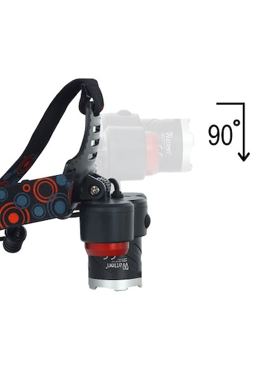 Watton Wt-632 6000 Lümen Şarjlı Kafa Lambası Siyah