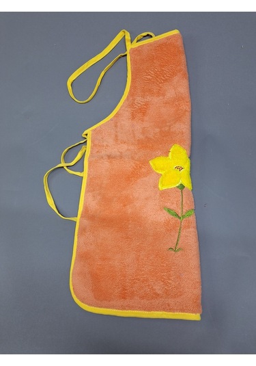 Peluş Mutfak Önlüğü / Su Geçirmez Pembe / Yeşil Turuncu Sarı