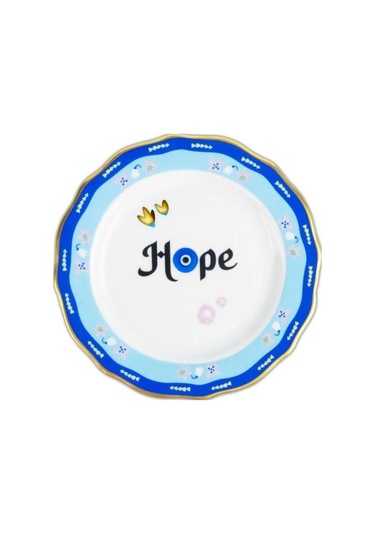 Mamma Mia Hope Yazılı Tabak 16 Cm Çok Renkli