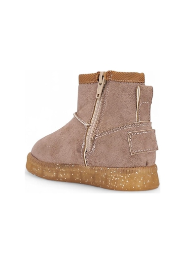 140 Kız Bebek İçi Tüylü Işıklı Bot Kum