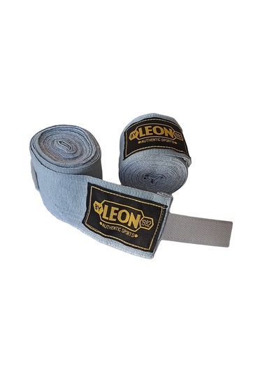 Leon Elastik Boks, Kick Boks Ve Muay Thai Bandajı 3,5 Metre Gri