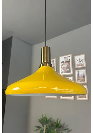 Champion Açık Sarı Eskitme Fener Başlık Tekli Avize Sarkıt Salon Mutfak Butik Aydınlatma Avizeler Açık Sarı