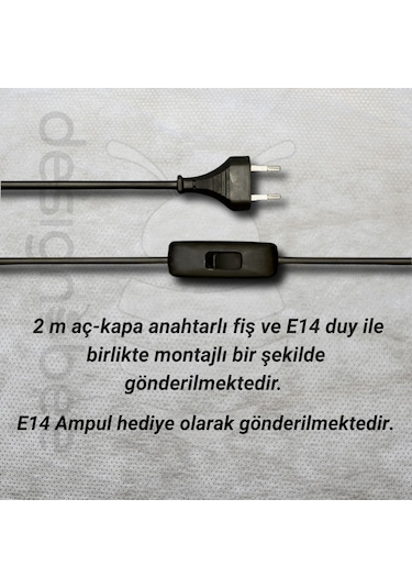 Madame - Modern Masa Ve Gece Lambası Ambiyans Lambası, Dekoratif Led Abajur Beyaz
