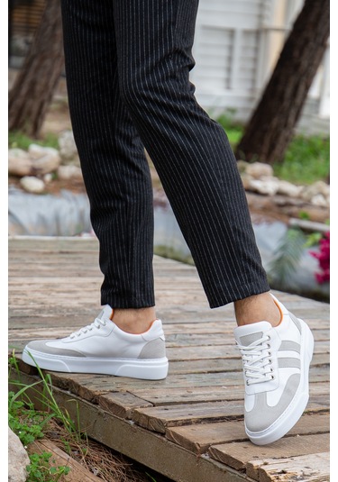 Saphiro Günlük Ortopedik Erkek Sneaker Spor Ayakkabı Beyaz