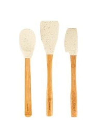 Zolly - 3 Lü Spatula Seti Beyaz Büyük