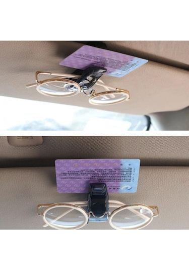 Oto Araç Içi Mandallı Gözlük Tutucu Tutacağı Gözlük Klipsi Tek (455327495)