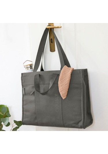 Lassig Tote Up Bebek Bakım Seyahat Çantası Anthracite Antrasit