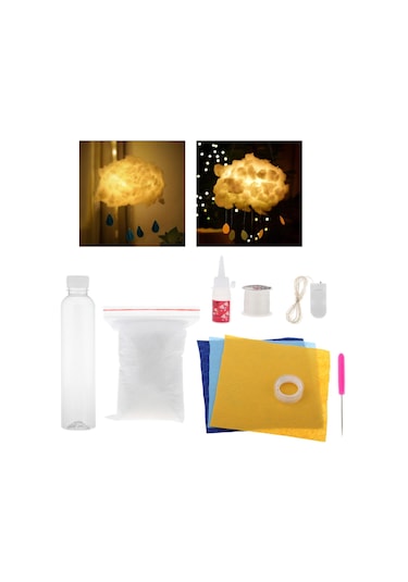 Suntek Led Gece Lambası Pamuk Bulut Şekli Işık Asılı Lamba Sıcak Sarı Işık Sarı