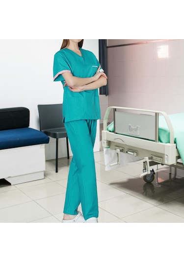 Suntek Üniforma Fırçalama Seti Hemşire Üst Ve Xl-mavi