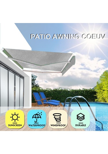 Lebihmurah 3245 5x10 Ayak Gölge Yelken Dikdörtgen Gölge Yelken Veranda Bahçe Açık Yeşil İçin Uv Blok