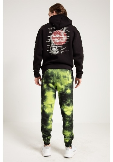 Jahr Marc Batik Yıkamalı Yeşil Erkek Eşofman Altı Yeşil