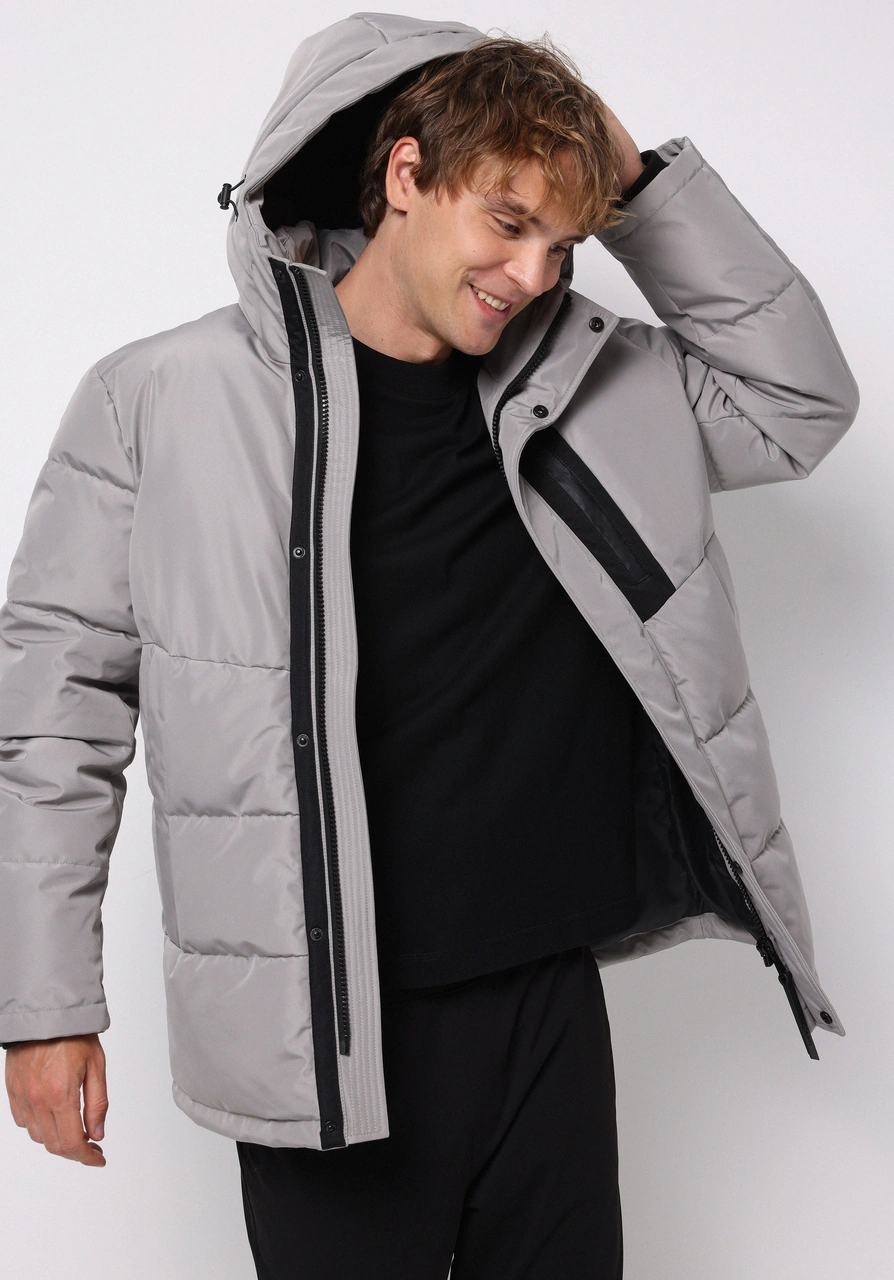 Colins Regular Fit Erkek Gri Kaban Cl1076818 Q1.v1 Gra Gri