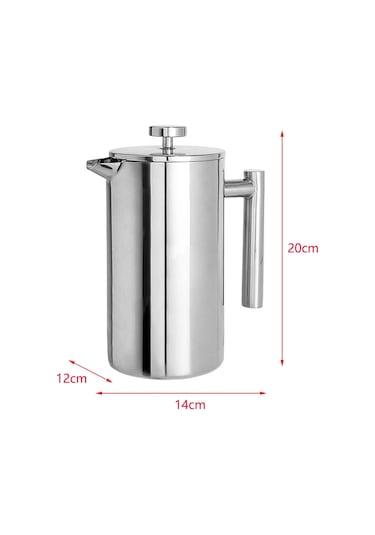 Suntek Magideal Kahve French Press Pot 800 ML Gri