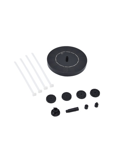 Folinda Güneş Enerjili Suları Püsküren Fon, Akıllı Şarjlı Batarya, 6 Farklı Nozzle, 190l/h Debi, Bahçe/su Havuzu Dekorasyonu