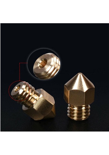 Koodmax 5 Adet 3d Yazıcı Mk8 Extruder 1.75mm/ 0.4mm Baskı Kafası Nozzle