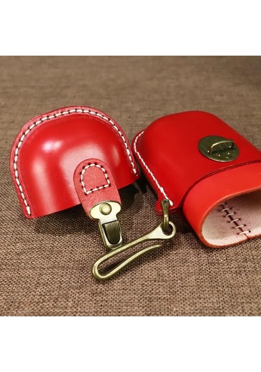 Willowhaven Orijinal Gerçek Deri El Yapımı Retro Gözlük Kılıfı - Anahtar, Kart Ve Bozukluk Saklama Orijinal