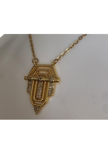 Uzel Sarı Gold İhtişamın Gücün ve Özgüvenin Simgesi Kolye