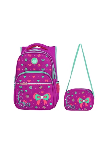 Waddell Çanta Mor Papyon İlkokul Çanta Seti - Waddell Bag Kız Oku